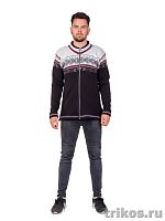 Кофта мужская вязаная с орнаментом  