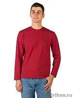 Футболка мужская (кулирка с лайкр.)  длин.рукав