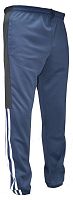 Брюки спортивные 100% П/Э со вставкой и лампасами 