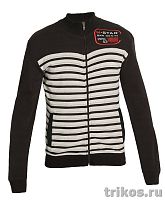 Толстовка мужская полоска без капюшона на молнии 