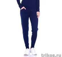 Брюки женские вязаные с накладными карманами 