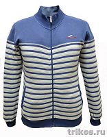 Толстовка мужская полоска без капюшона на молнии 