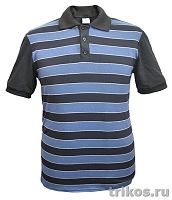 Рубашка поло кор.рукав на манжете полоса 