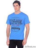 Футболка мужская Х/Б короткий рукав с шелкографией 