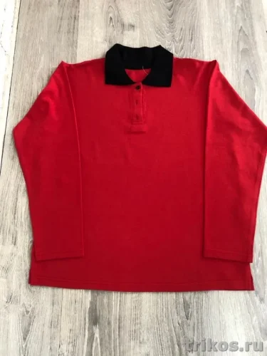 Рубашка поло женская длинный рукав 