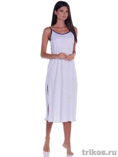 Сорочка женская длинная на лямках