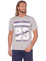 Футболка мужская Х/Б короткий рукав с шелкографией 