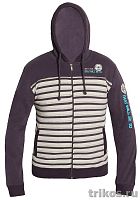 Толстовка мужская полоска с капюшоном на молнии 