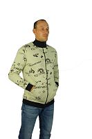 Толстовка мужская без капюшона на молнии 