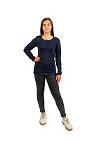 Футболка-поло женская длин.рукав 