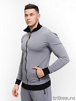 Олимпийка футер петелька на молнии 