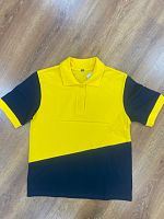 Рубашка поло женская короткий рукав комбинированная