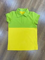 Рубашка поло женская короткий рукав комбинированная