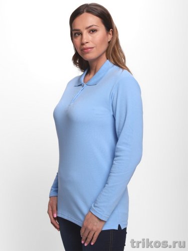Рубашка поло (пике) женская длин.рукав Рубашка поло (пике) женская длин.рукав