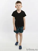 Футболка детская разрезная оверл.шов 