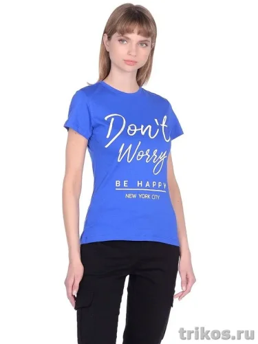 Футболка женская (приталенный крой) с шелкографией Футболка женская (приталенный крой) с шелкографией