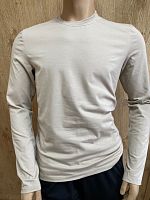 Футболка мужская (кулирка с лайкр.)  длин.рукав