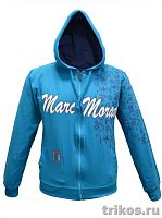 Толстовка с принтом и капюшоном на молнии  (ММ)