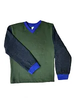 Толстовка детская 2-х нитка V-обр.вырез комбинированная