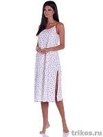 Сорочка женская длинная на лямках