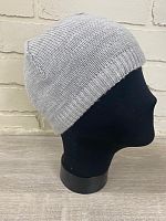 Шапка вязаная подкладка флис 
