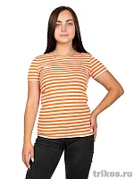 Футболка женская тельняшка короткий рукав