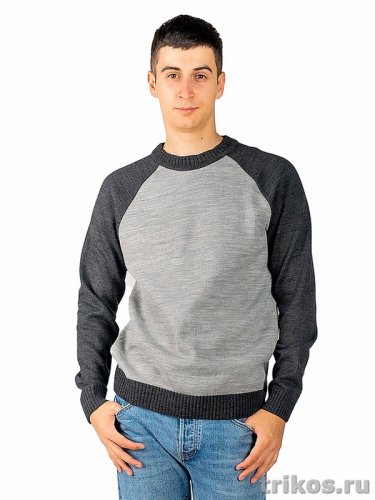 Джемпер мужской вязаный комбинированный Джемпер мужской вязаный комбинированный
