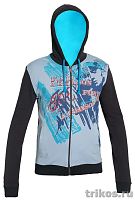 Толстовка с капюшоном и принтом на молнии (Fort)