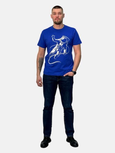 Футболка мужская Х/Б короткий рукав с шелкографией Футболка мужская Х/Б короткий рукав с шелкографией