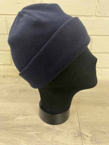 Шапка флис с отворотом 