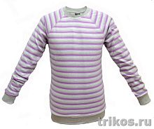 Футболка мужская длинный рукав реглан полоска 