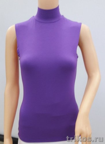 Водолазка женская вискоза без рукава 