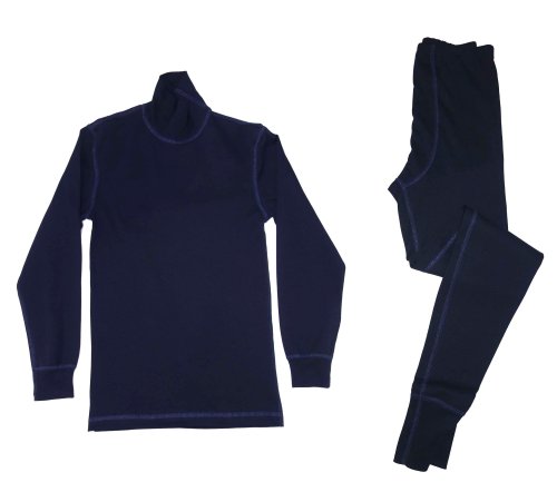 Белье нательное (интерлок) мужское т.синее плоскошовное (в обтяжку)с горловиной(ПОД ЗАКАЗ)