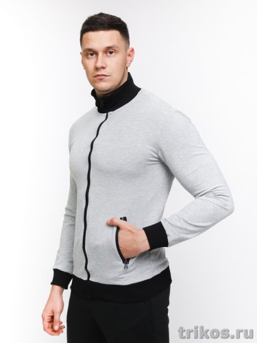 Олимпийка футер петелька на молнии 