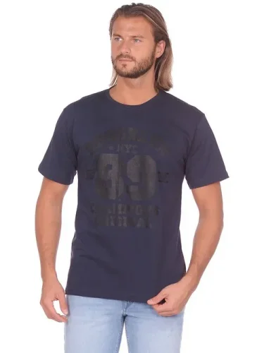 Футболка мужская Х/Б короткий рукав с шелкографией Футболка мужская Х/Б короткий рукав с шелкографией