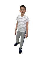 Брюки детские 2-х нитка  низ на манжете с боковыми вставками комбинированные