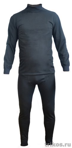 Термобелье летнее мужское плоскошовное с горловиной