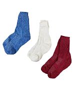 Комплект вязаных женских носок (3 пары)