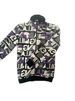 Толстовка мужская без капюшона на молнии Буквы  Толстовка мужская без капюшона на молнии Буквы