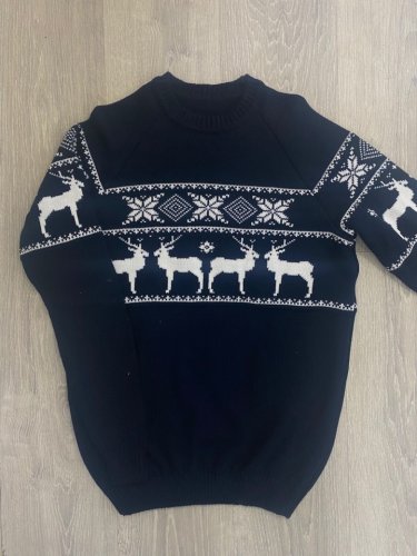 Джемпер женский вязаный "Олени"