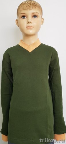 Толстовка детская 2-х нитка V-обр.вырез комбинированная Толстовка детская 2-х нитка V-обр.вырез комбинированная