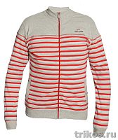 Толстовка мужская полоска без капюшона на молнии 