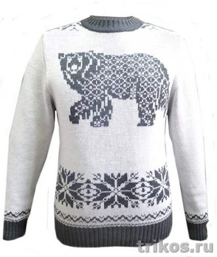 Джемпер вязаный "Медведь" Джемпер вязаный "Медведь"