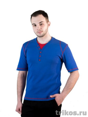 Футболка поло мужская (интерлок) короткий рукав со вставкой Футболка поло мужская (интерлок) короткий рукав со вставкой