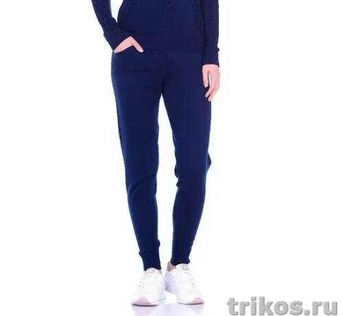 Брюки женские вязаные с накладными карманами Брюки женские вязаные с накладными карманами