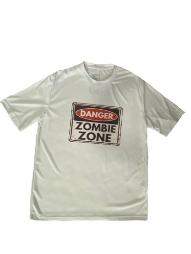 Футболка полиэстер мужская с шелкографией белая Футболка полиэстер мужская с шелкографией белая