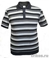 Рубашка поло кор.рукав на манжете полоса 