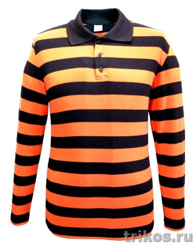 Рубашка поло длин.рукав полоса Рубашка поло длин.рукав полоса