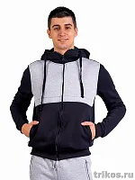 Толстовка мужская 3-х нитка комбинированная