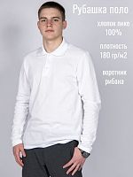 Рубашка поло мужская длин.рукав 